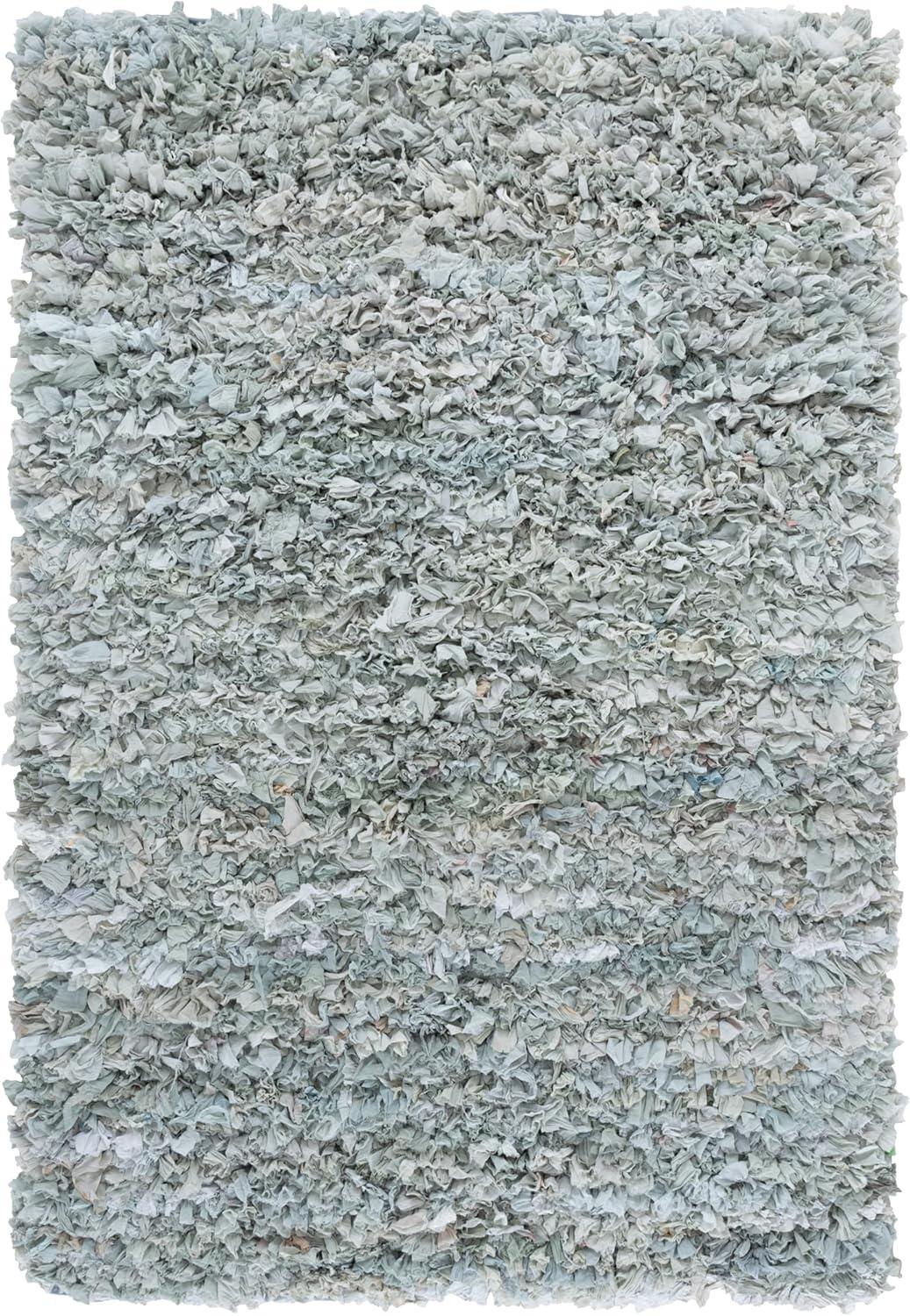 image:imageSAFAVIEH Rio Shag Collection Area Rug 5 x 8 Green amp Multi Handmade Decorative 35inch Thick Ideal for High Traffic Areas in Living Room Bedroom SG951ALight Green