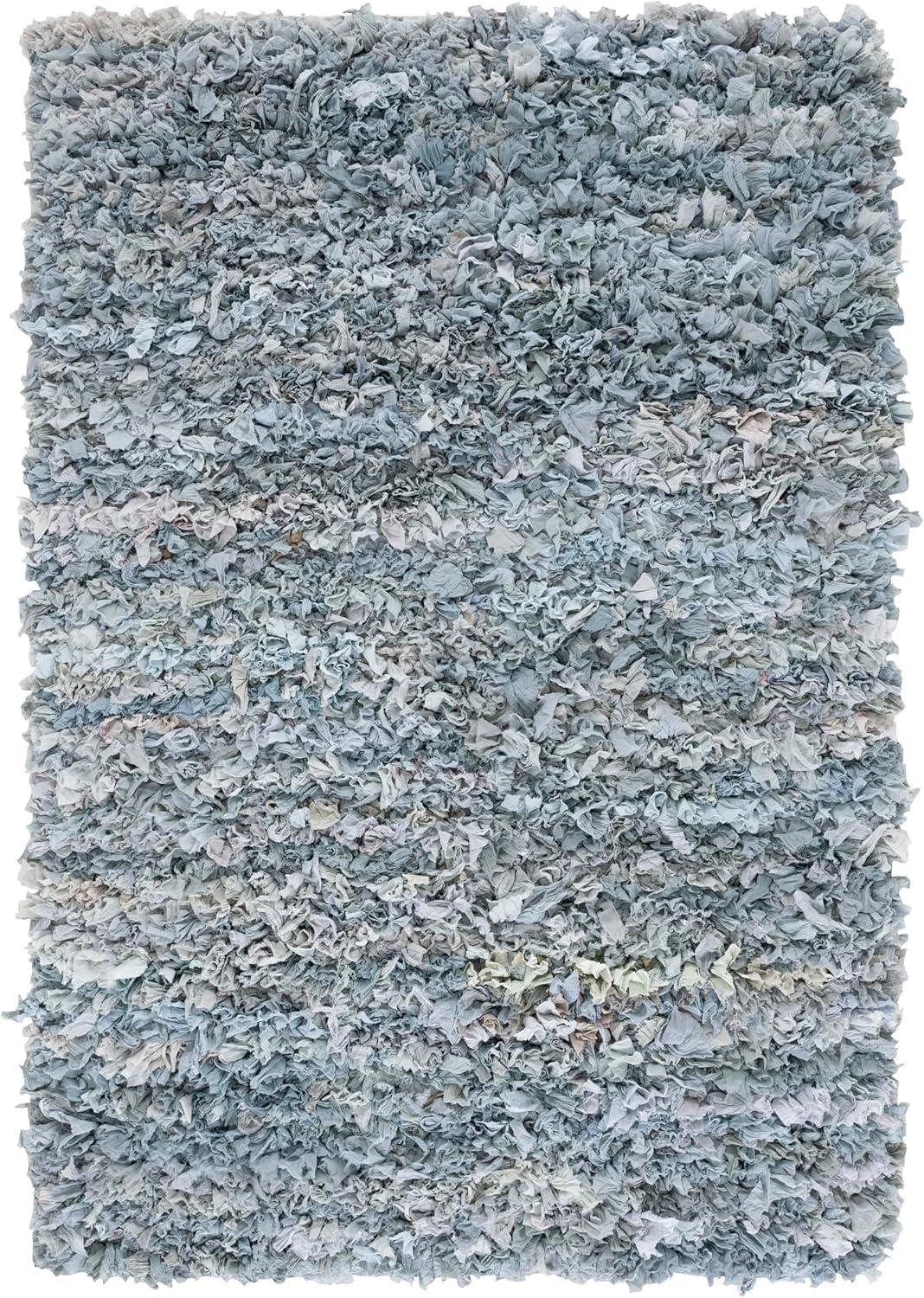 image:imageSAFAVIEH Rio Shag Collection Area Rug 5 x 8 Green amp Multi Handmade Decorative 35inch Thick Ideal for High Traffic Areas in Living Room Bedroom SG951ALight Grey