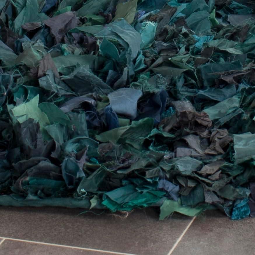 image:imageSAFAVIEH Rio Shag Collection Area Rug 5 x 8 Green amp Multi Handmade Decorative 35inch Thick Ideal for High Traffic Areas in Living Room Bedroom SG951AGreenMulti