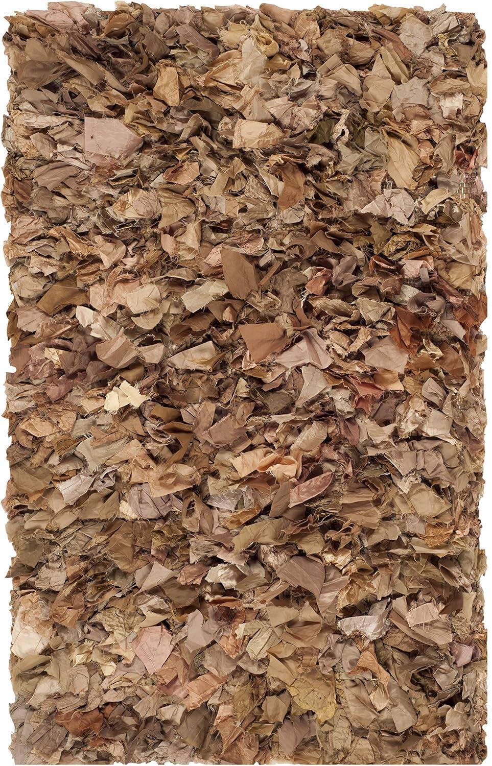 image:imageSAFAVIEH Rio Shag Collection Area Rug 5 x 8 Green amp Multi Handmade Decorative 35inch Thick Ideal for High Traffic Areas in Living Room Bedroom SG951ANaturalMulti