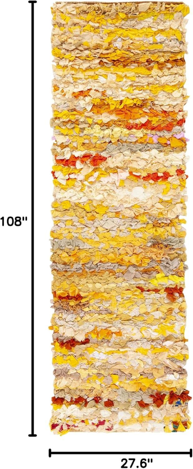 image:imageSAFAVIEH Rio Shag Collection Area Rug 5 x 8 Green amp Multi Handmade Decorative 35inch Thick Ideal for High Traffic Areas in Living Room Bedroom SG951AGoldMulti