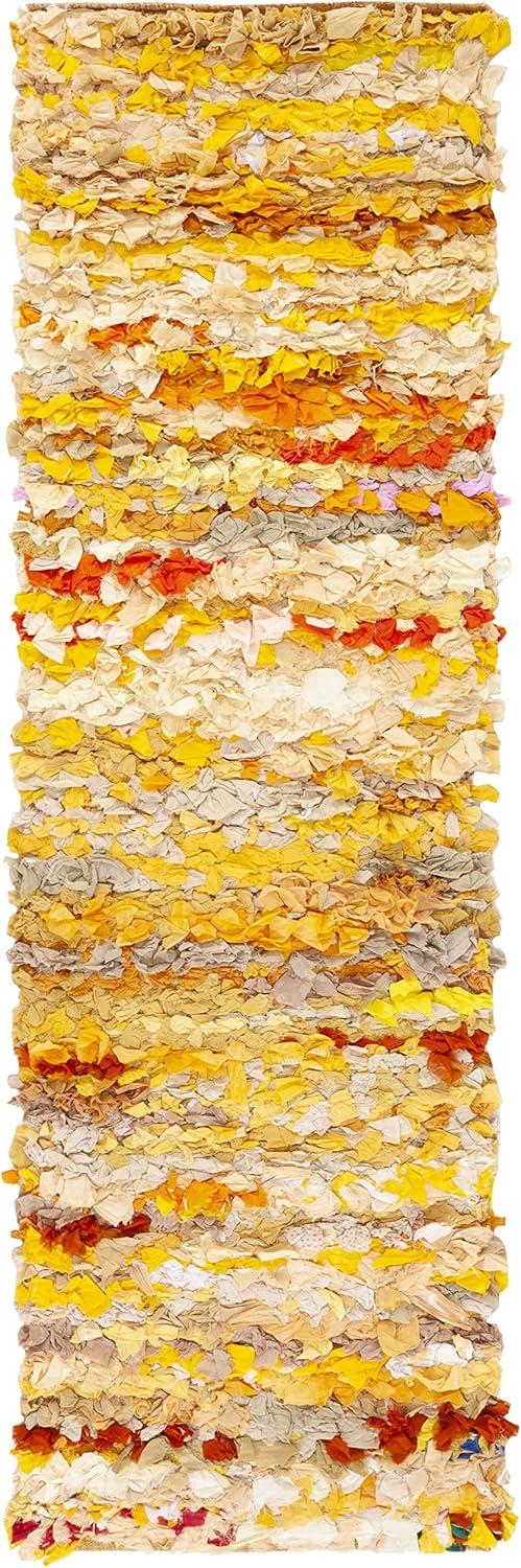 image:imageSAFAVIEH Rio Shag Collection Area Rug 5 x 8 Green amp Multi Handmade Decorative 35inch Thick Ideal for High Traffic Areas in Living Room Bedroom SG951AGoldMulti