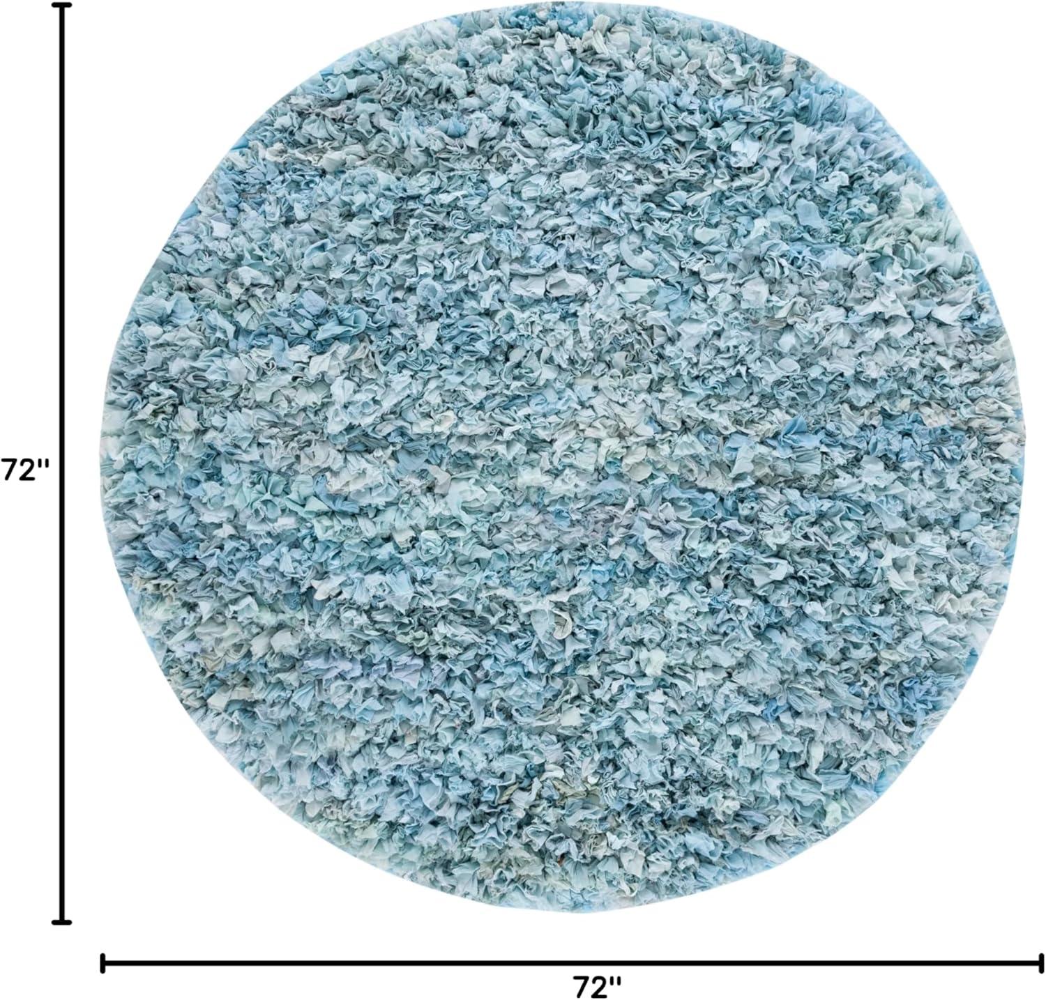 image:imageSAFAVIEH Rio Shag Collection Area Rug 5 x 8 Green amp Multi Handmade Decorative 35inch Thick Ideal for High Traffic Areas in Living Room Bedroom SG951ASky