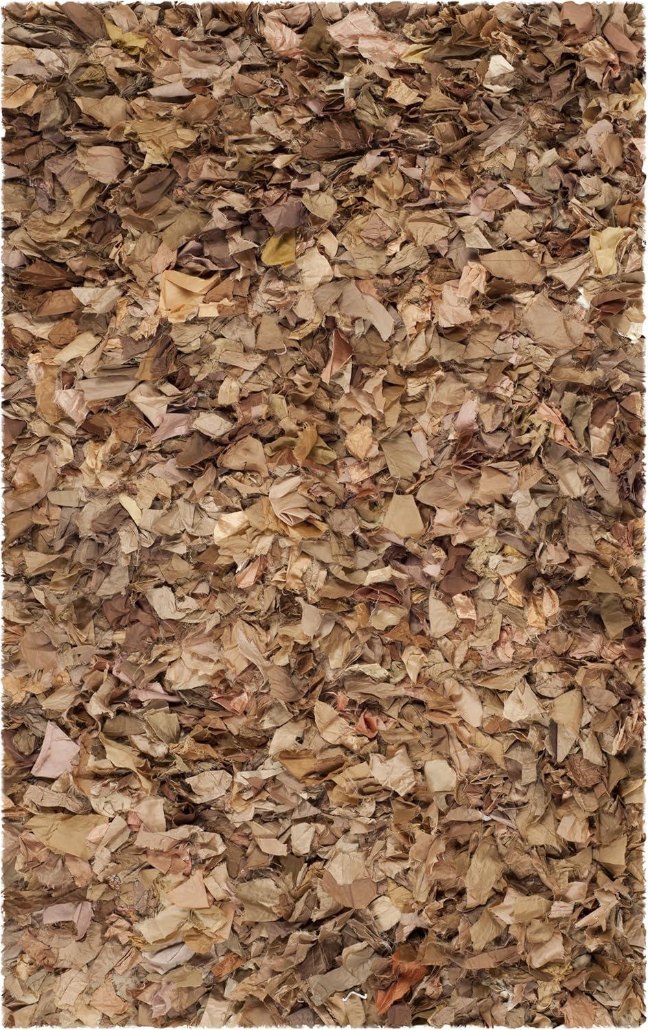 image:imageSAFAVIEH Rio Shag Collection Area Rug 5 x 8 Green amp Multi Handmade Decorative 35inch Thick Ideal for High Traffic Areas in Living Room Bedroom SG951ANaturalMulti