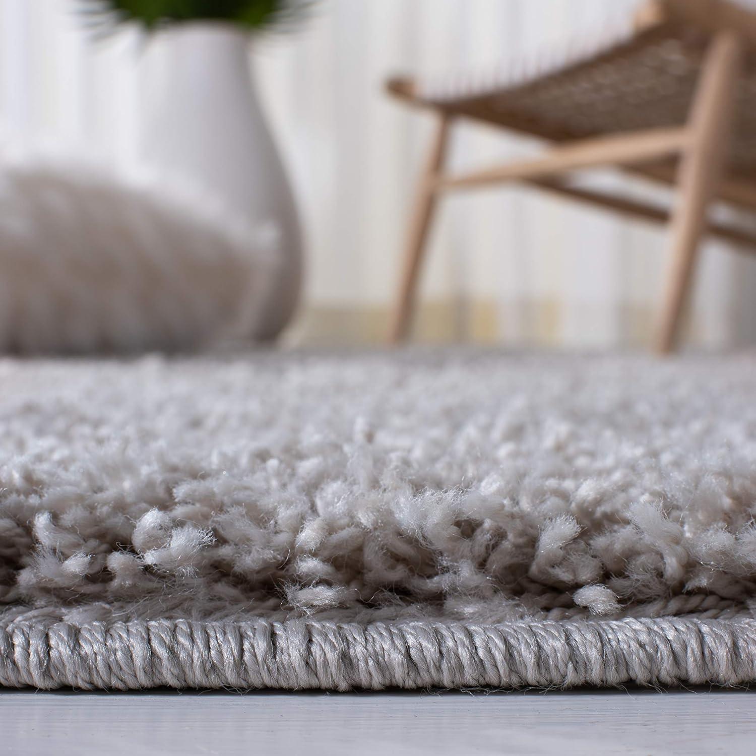 image:imageSAFAVIEH Venus Shag Collection Area Rug 53 x 76 Green NonShedding amp Easy Care 18inch Thick Ideal for High Traffic Areas in Living Room Bedroom VNS520YLight Grey