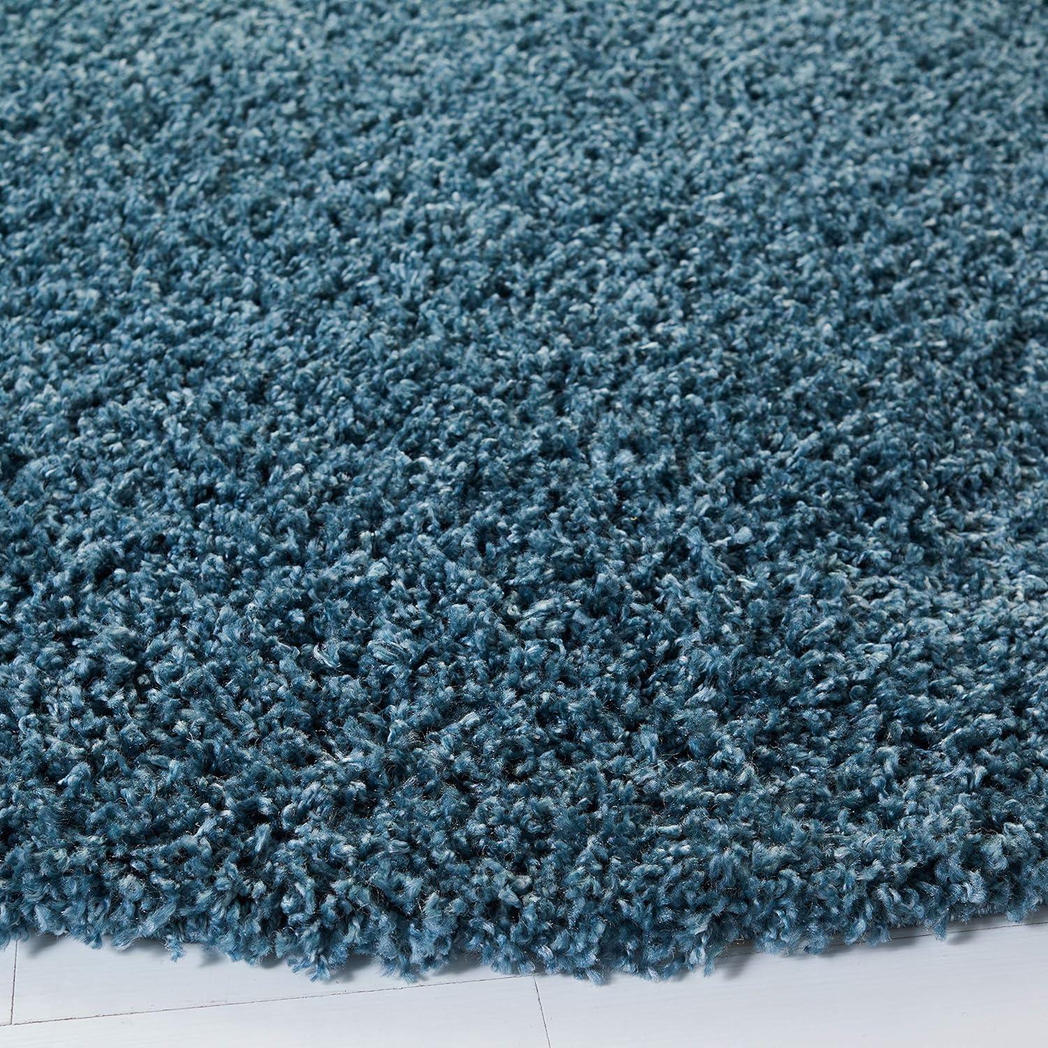 image:imageSAFAVIEH Venus Shag Collection Area Rug 53 x 76 Green NonShedding amp Easy Care 18inch Thick Ideal for High Traffic Areas in Living Room Bedroom VNS520YBlue