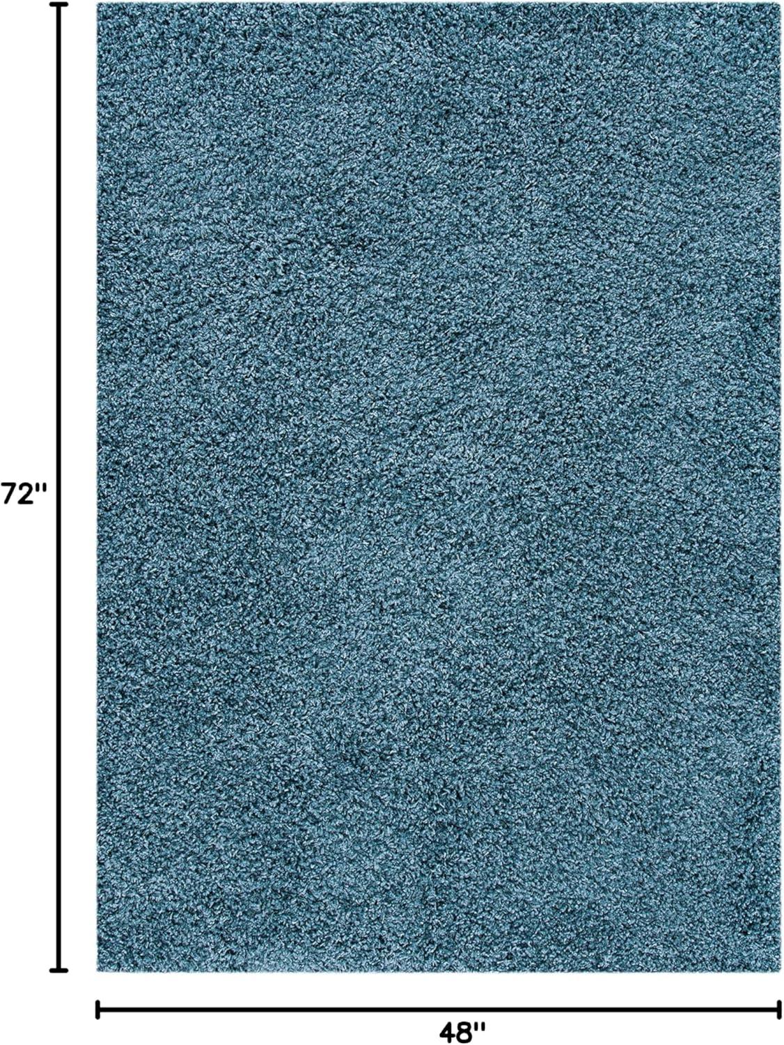 image:imageSAFAVIEH Venus Shag Collection Area Rug 53 x 76 Green NonShedding amp Easy Care 18inch Thick Ideal for High Traffic Areas in Living Room Bedroom VNS520YBlue