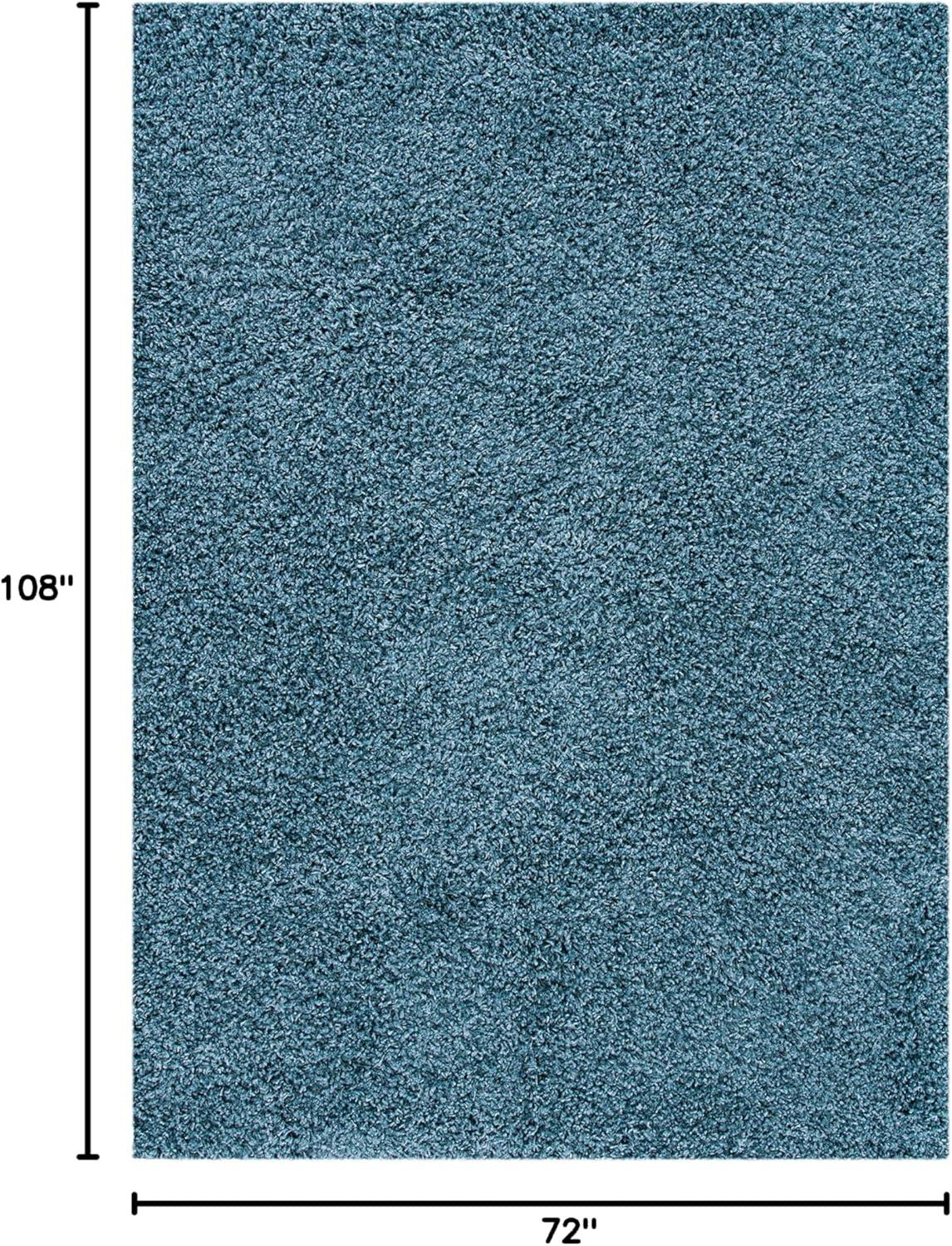image:imageSAFAVIEH Venus Shag Collection Area Rug 53 x 76 Green NonShedding amp Easy Care 18inch Thick Ideal for High Traffic Areas in Living Room Bedroom VNS520YBlue