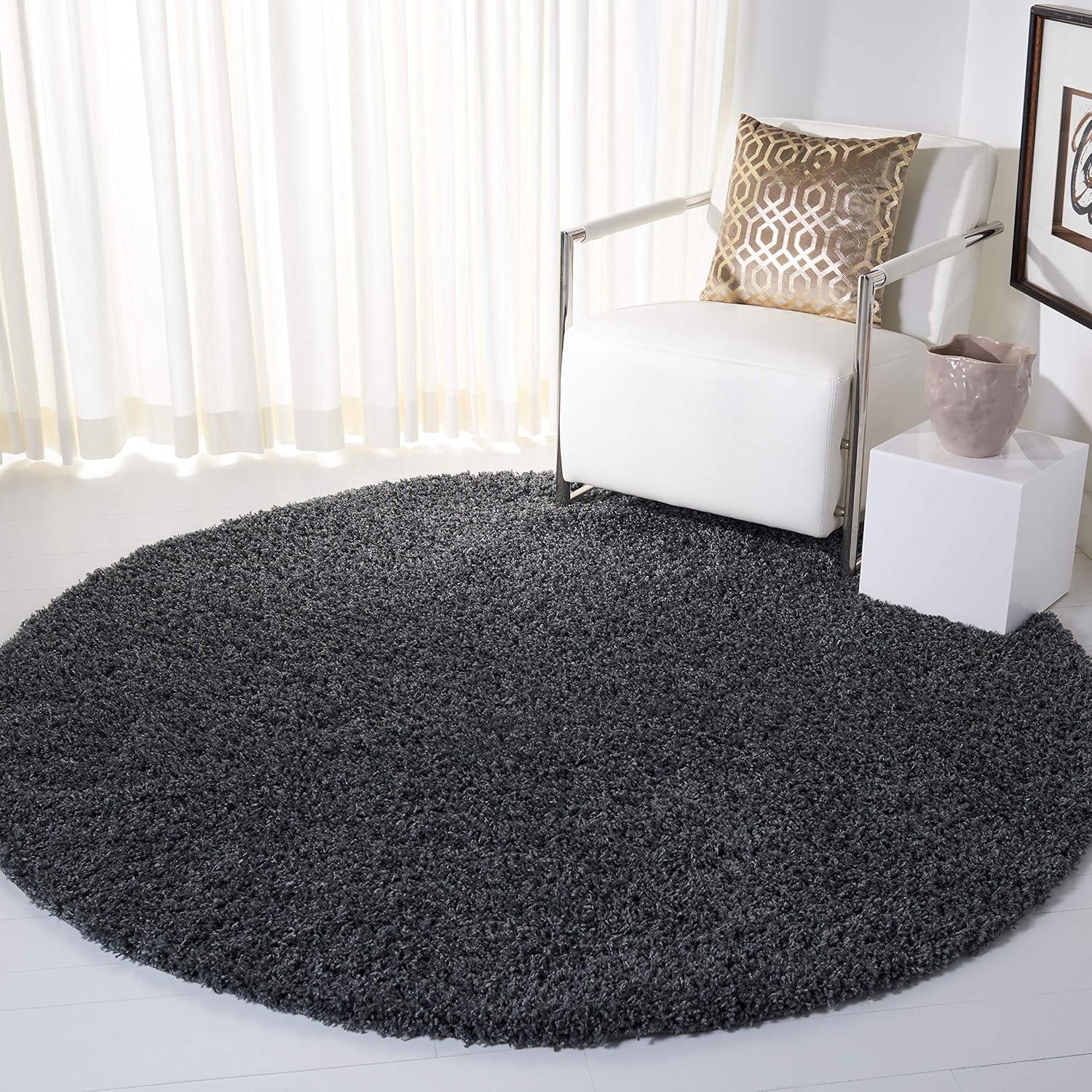 image:imageSAFAVIEH Venus Shag Collection Area Rug 53 x 76 Green NonShedding amp Easy Care 18inch Thick Ideal for High Traffic Areas in Living Room Bedroom VNS520YDark Grey