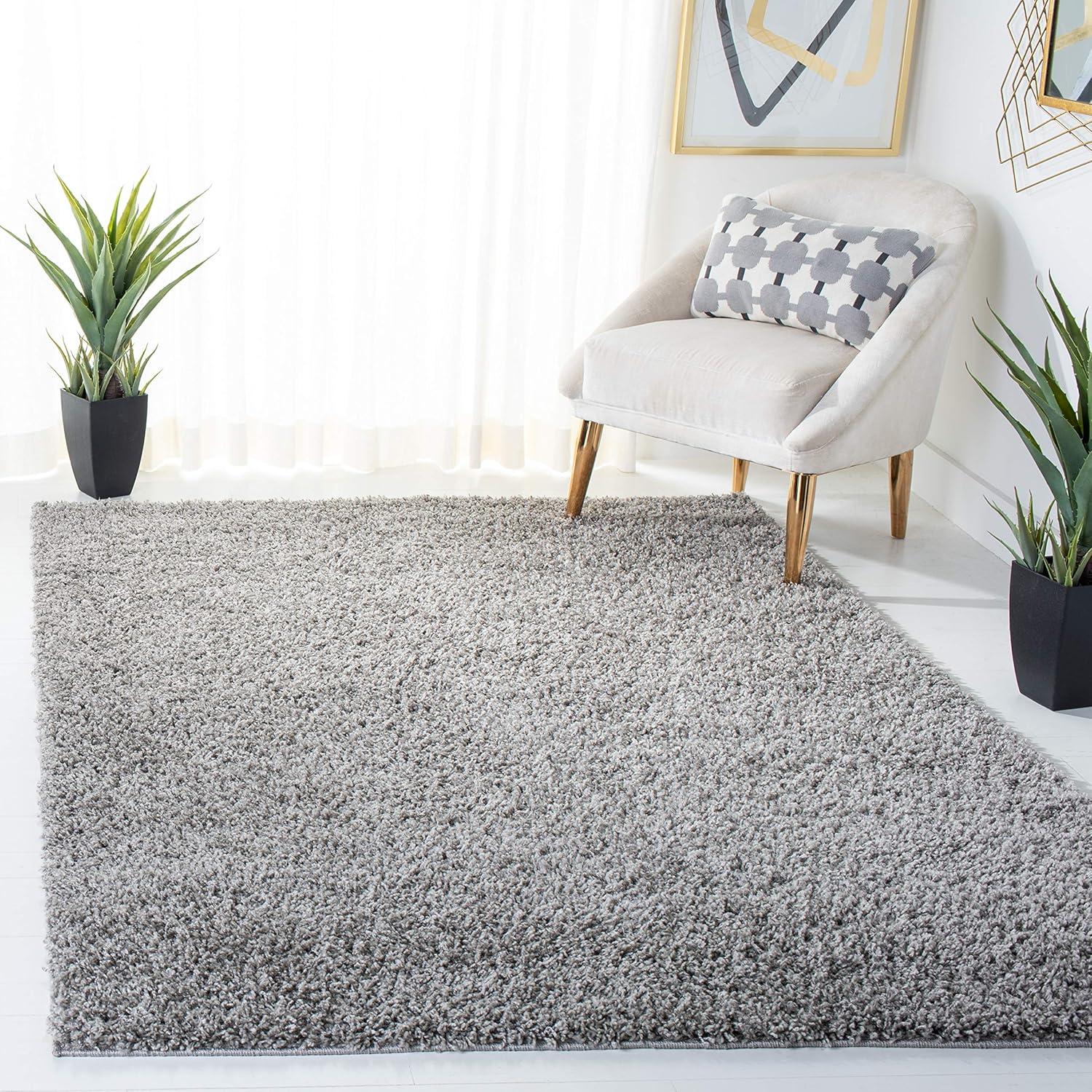 image:imageSAFAVIEH Venus Shag Collection Area Rug 53 x 76 Green NonShedding amp Easy Care 18inch Thick Ideal for High Traffic Areas in Living Room Bedroom VNS520YGrey