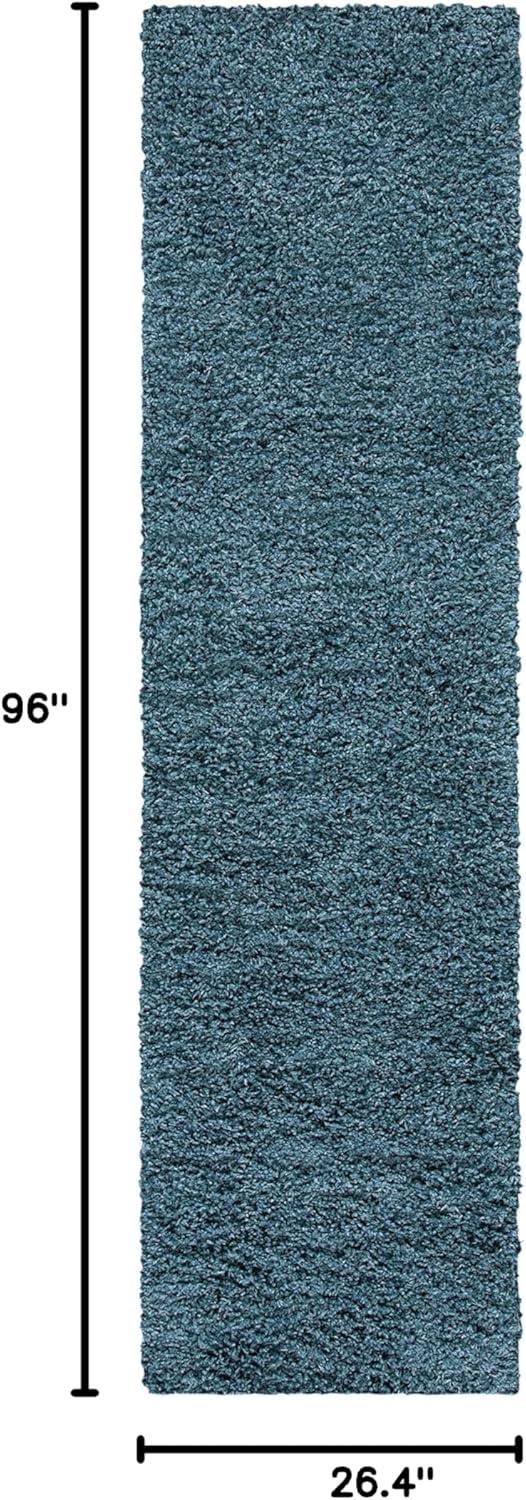 image:imageSAFAVIEH Venus Shag Collection Area Rug 53 x 76 Green NonShedding amp Easy Care 18inch Thick Ideal for High Traffic Areas in Living Room Bedroom VNS520YBlue