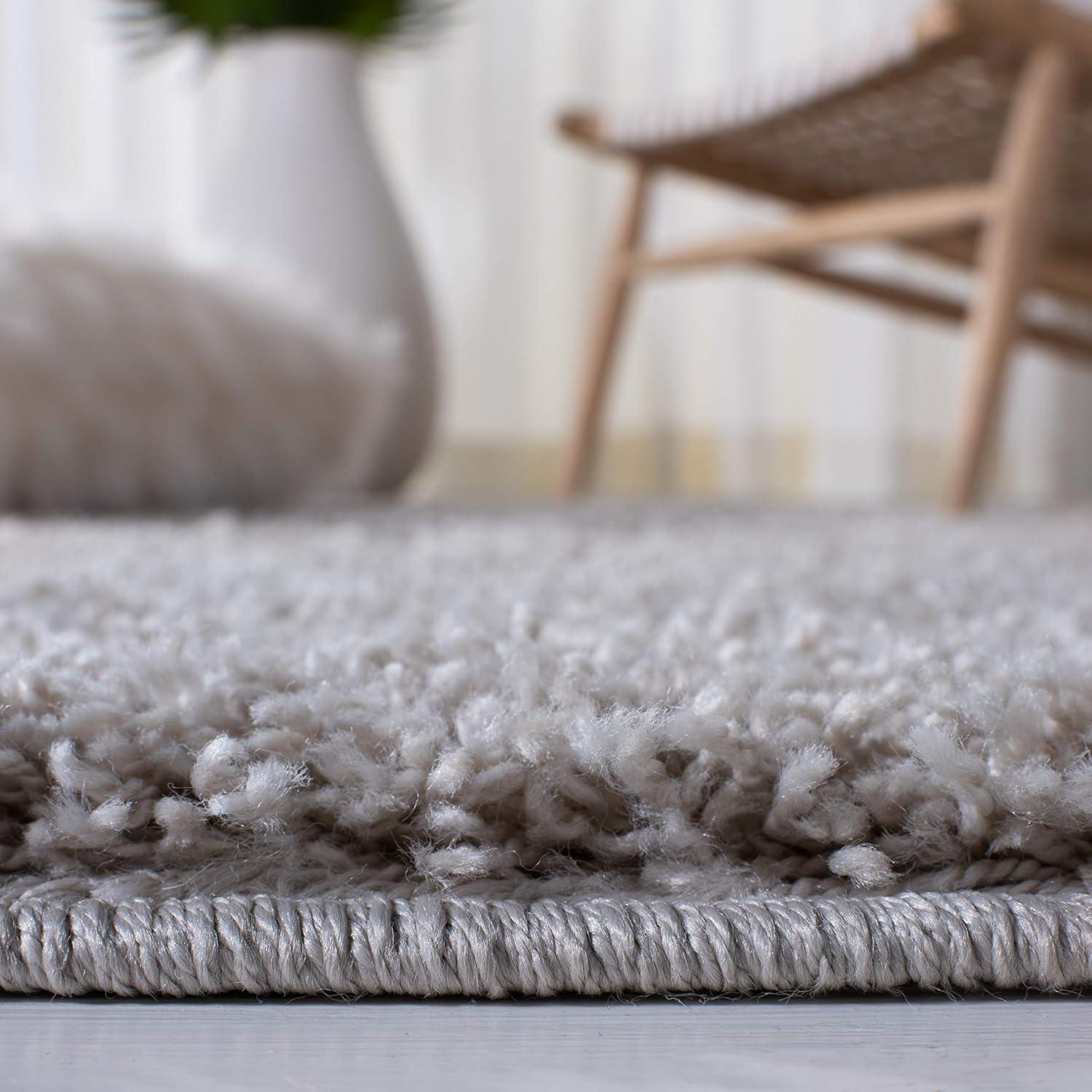 image:imageSAFAVIEH Venus Shag Collection Area Rug 53 x 76 Green NonShedding amp Easy Care 18inch Thick Ideal for High Traffic Areas in Living Room Bedroom VNS520YLight Grey
