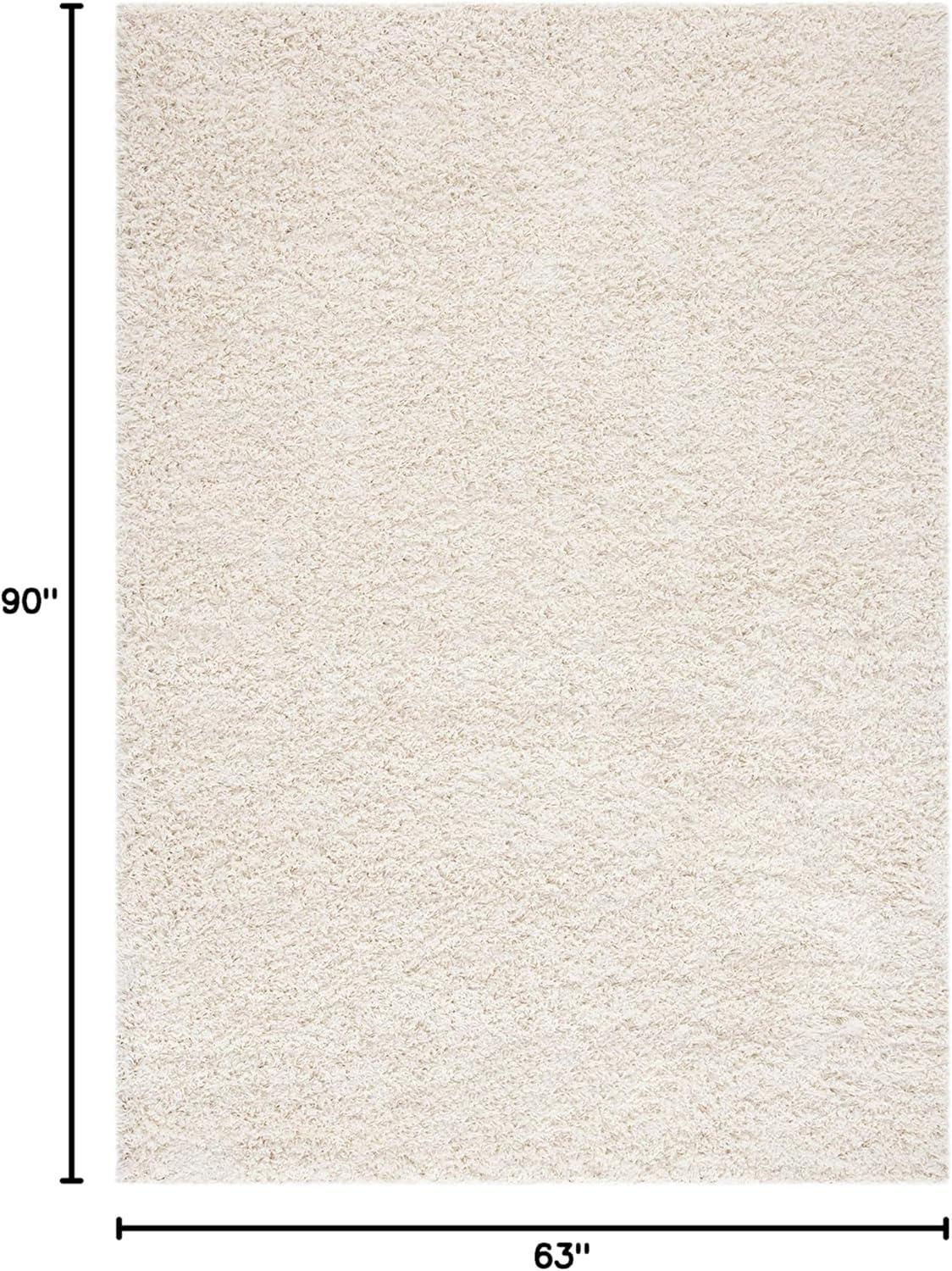 image:imageSAFAVIEH Venus Shag Collection Area Rug 53 x 76 Green NonShedding amp Easy Care 18inch Thick Ideal for High Traffic Areas in Living Room Bedroom VNS520YIvory