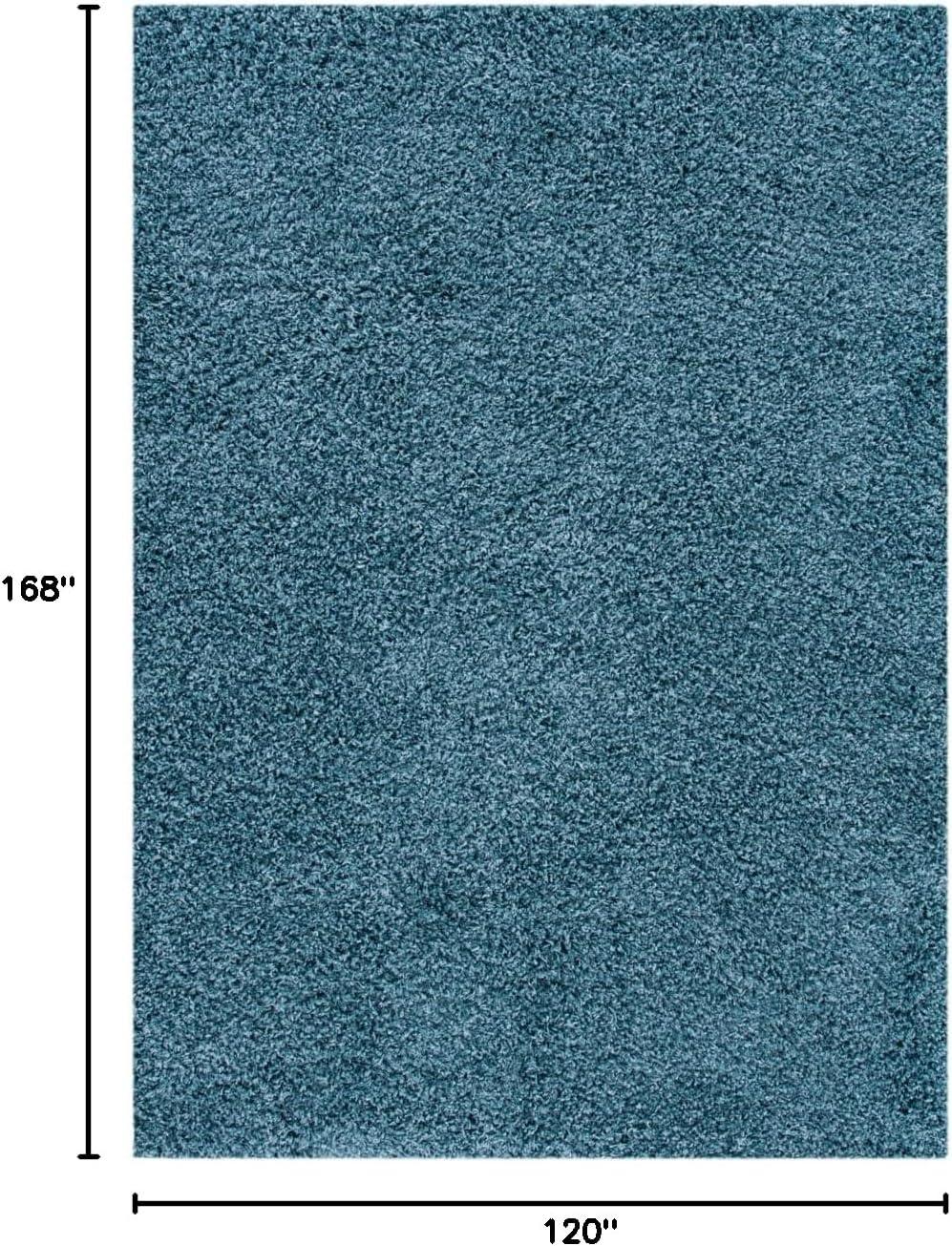 image:imageSAFAVIEH Venus Shag Collection Area Rug 53 x 76 Green NonShedding amp Easy Care 18inch Thick Ideal for High Traffic Areas in Living Room Bedroom VNS520YBlue