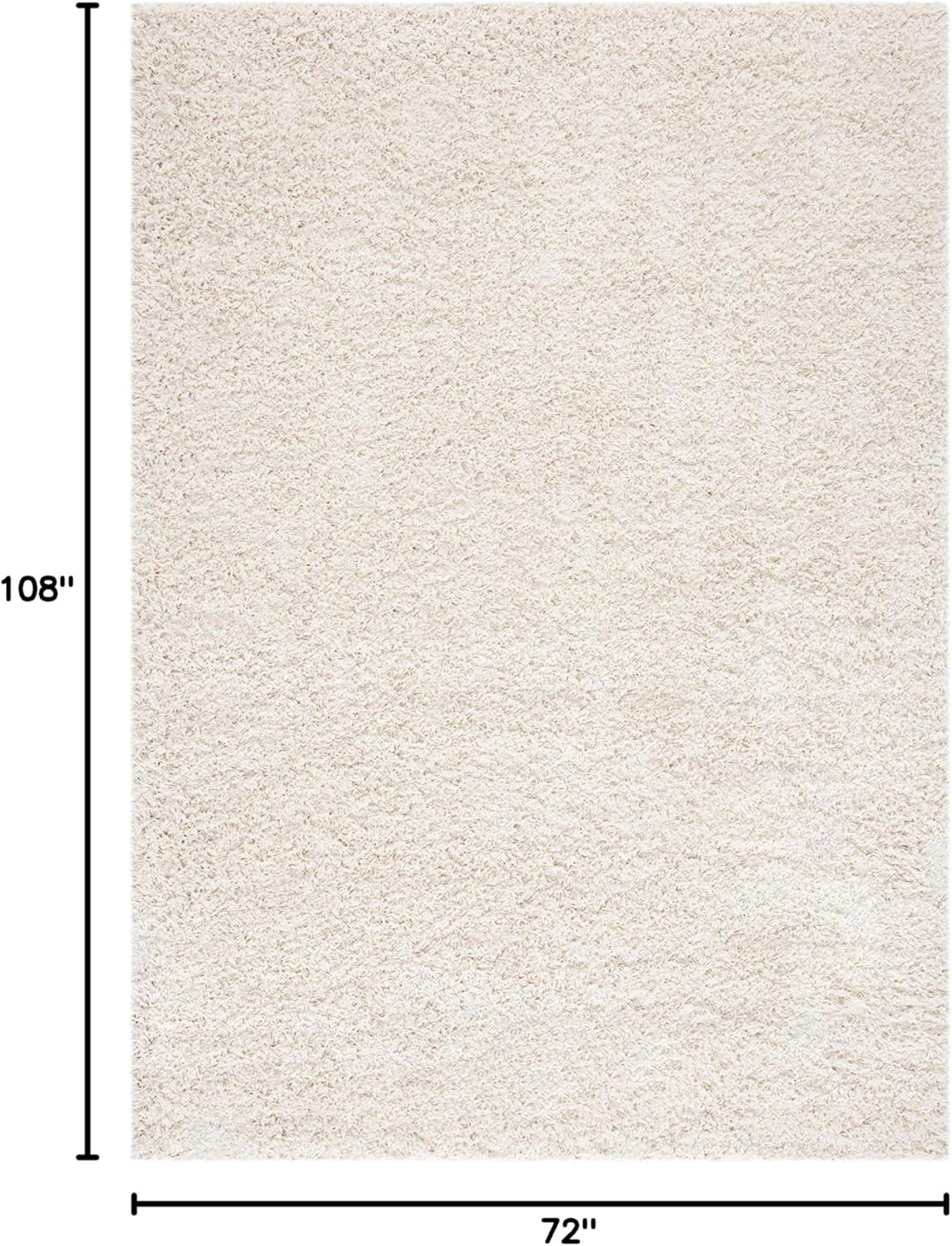 image:imageSAFAVIEH Venus Shag Collection Area Rug 53 x 76 Green NonShedding amp Easy Care 18inch Thick Ideal for High Traffic Areas in Living Room Bedroom VNS520YIvory