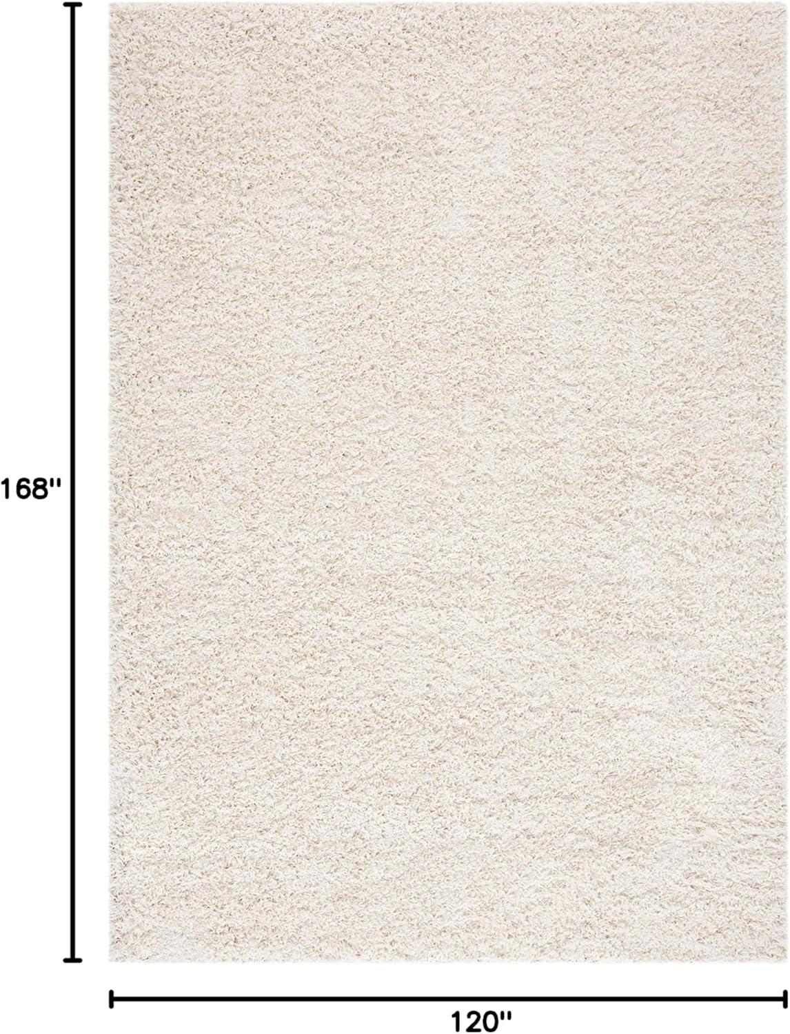 image:imageSAFAVIEH Venus Shag Collection Area Rug 53 x 76 Green NonShedding amp Easy Care 18inch Thick Ideal for High Traffic Areas in Living Room Bedroom VNS520YIvory