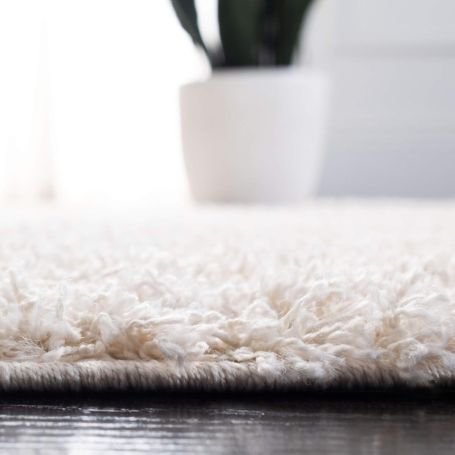 image:imageSAFAVIEH Venus Shag Collection Area Rug 53 x 76 Green NonShedding amp Easy Care 18inch Thick Ideal for High Traffic Areas in Living Room Bedroom VNS520YIvory