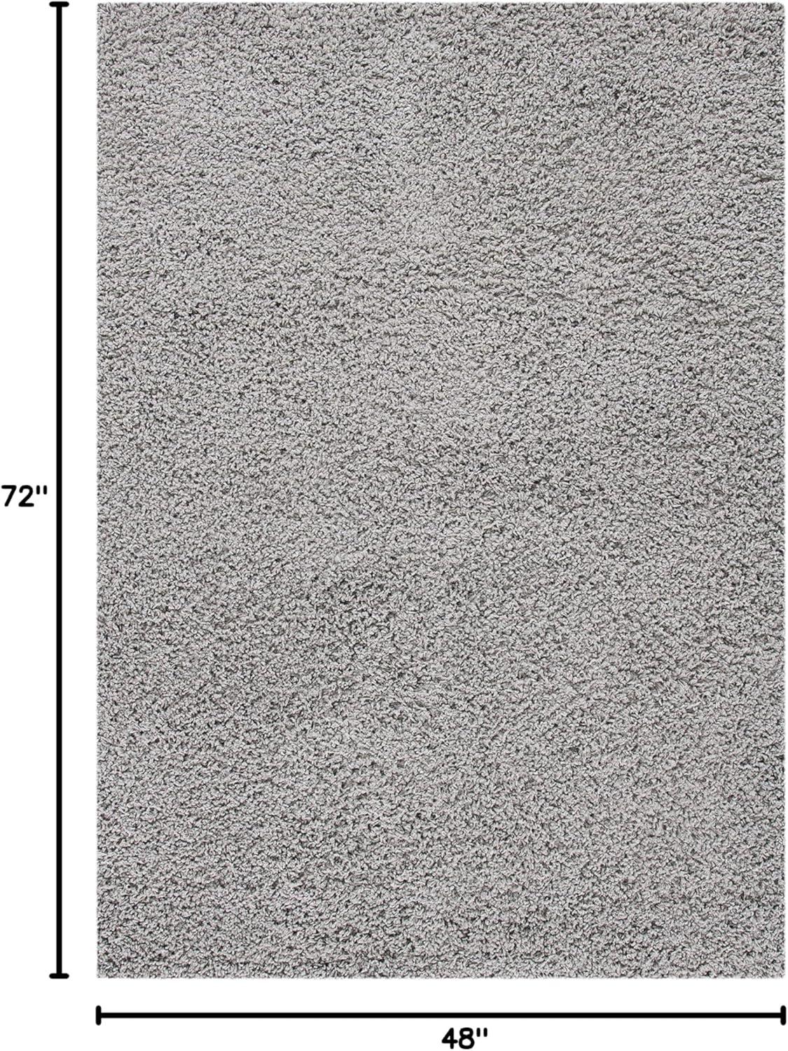 image:imageSAFAVIEH Venus Shag Collection Area Rug 53 x 76 Green NonShedding amp Easy Care 18inch Thick Ideal for High Traffic Areas in Living Room Bedroom VNS520YLight Grey