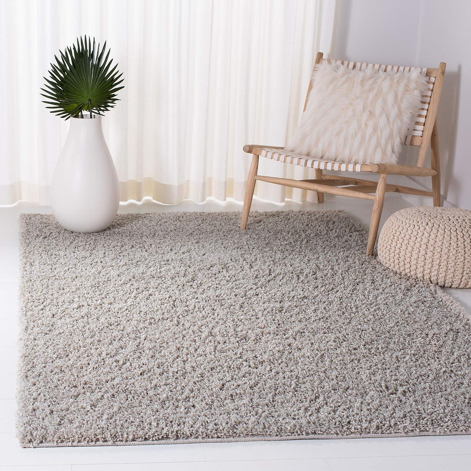 image:imageSAFAVIEH Venus Shag Collection Area Rug 53 x 76 Green NonShedding amp Easy Care 18inch Thick Ideal for High Traffic Areas in Living Room Bedroom VNS520YLight Grey