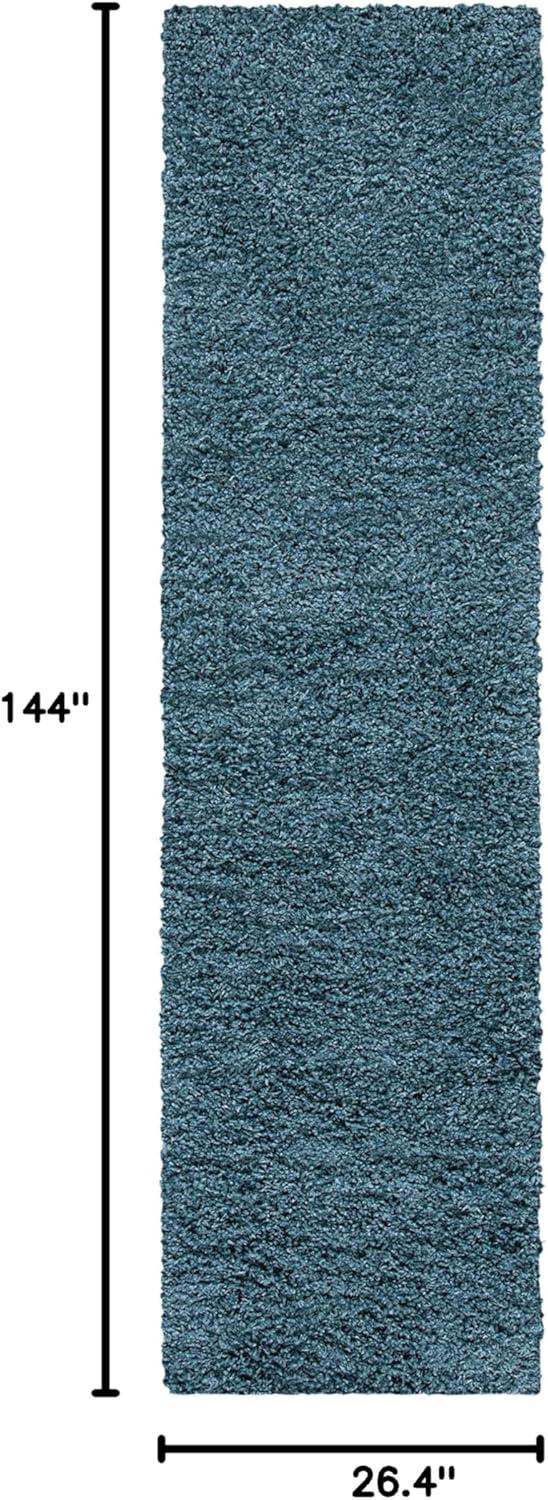 image:imageSAFAVIEH Venus Shag Collection Area Rug 53 x 76 Green NonShedding amp Easy Care 18inch Thick Ideal for High Traffic Areas in Living Room Bedroom VNS520YBlue