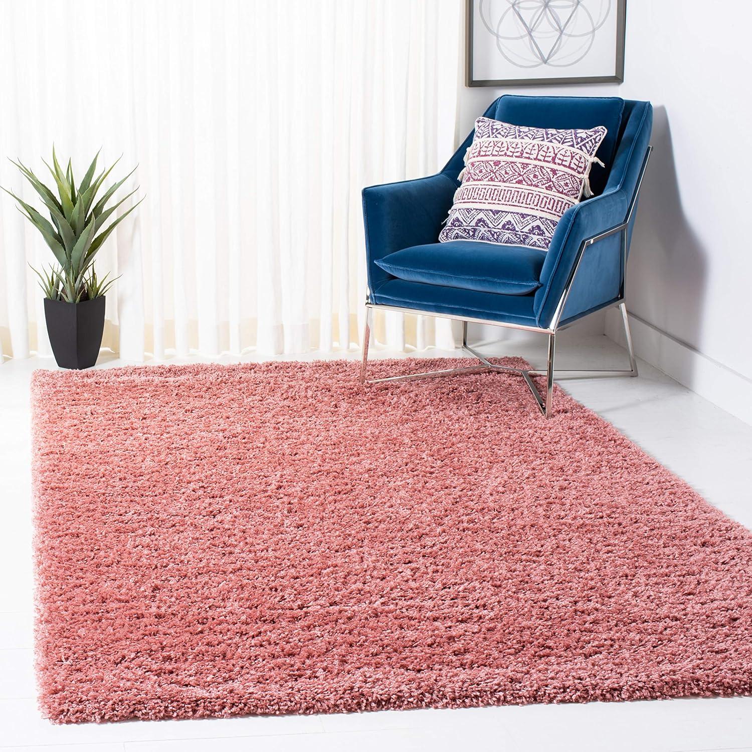image:imageSAFAVIEH Venus Shag Collection Area Rug 53 x 76 Green NonShedding amp Easy Care 18inch Thick Ideal for High Traffic Areas in Living Room Bedroom VNS520YPink
