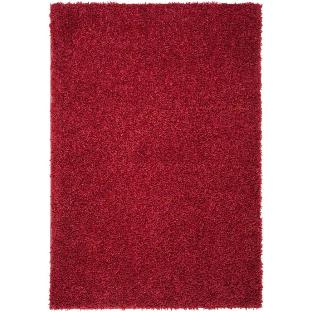 image:imageSAFAVIEH Area Rug 8x10  August Shag Collection  Large  Beige Solid Pattern NonShedding amp Easy Cleaning Plush Thick Pile Ideal for Living Room Bedroom Dining Space AUG200DRed