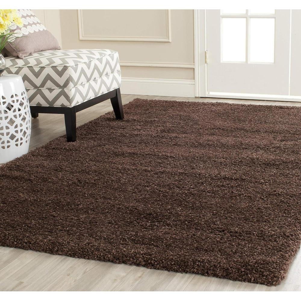 image:imageSAFAVIEH Area Rug 8x10 August Shag Collection Large Beige Solid Pattern NonShedding amp Easy Cleaning Plush Thick Pile Ideal for Living Room Bedroom Dining Space AUG200DBrown