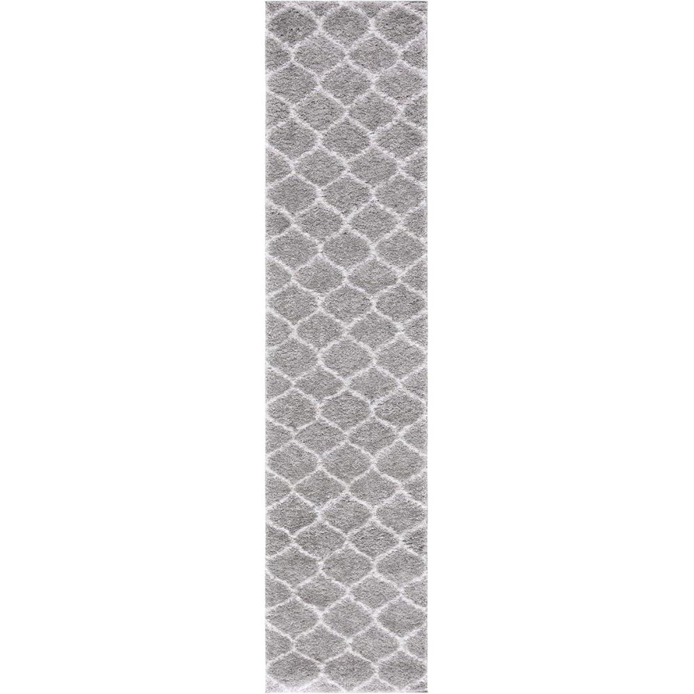 image:imageSAFAVIEH Area Rug 8x10 Tahoe Shag Collection Large Silver amp White Trellis Pattern NonShedding amp Easy Cleaning Plush Thick Pile Ideal for Living Room Bedroom Dining Space THO677GGreyWhite
