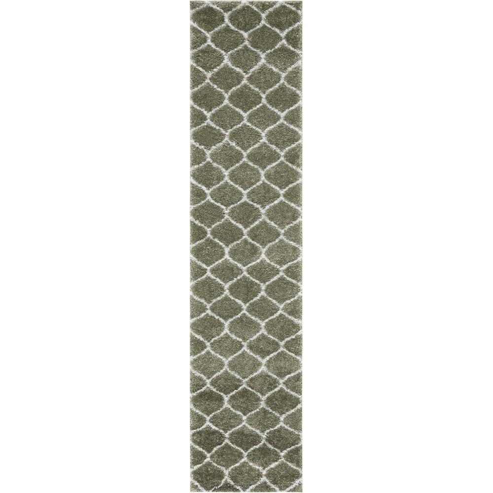 image:imageSAFAVIEH Area Rug 8x10 Tahoe Shag Collection Large Silver amp White Trellis Pattern NonShedding amp Easy Cleaning Plush Thick Pile Ideal for Living Room Bedroom Dining Space THO677GSageWhite