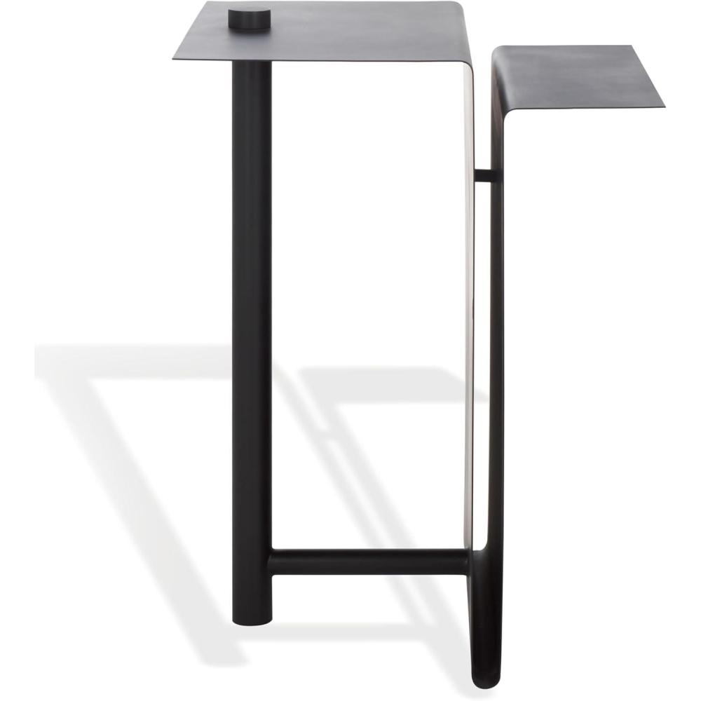 image:imageSAFAVIEH Couture Collection Aldwyn Blue Metal Accent Table Modern Fully Assembled Side Table SFV6803CBlack