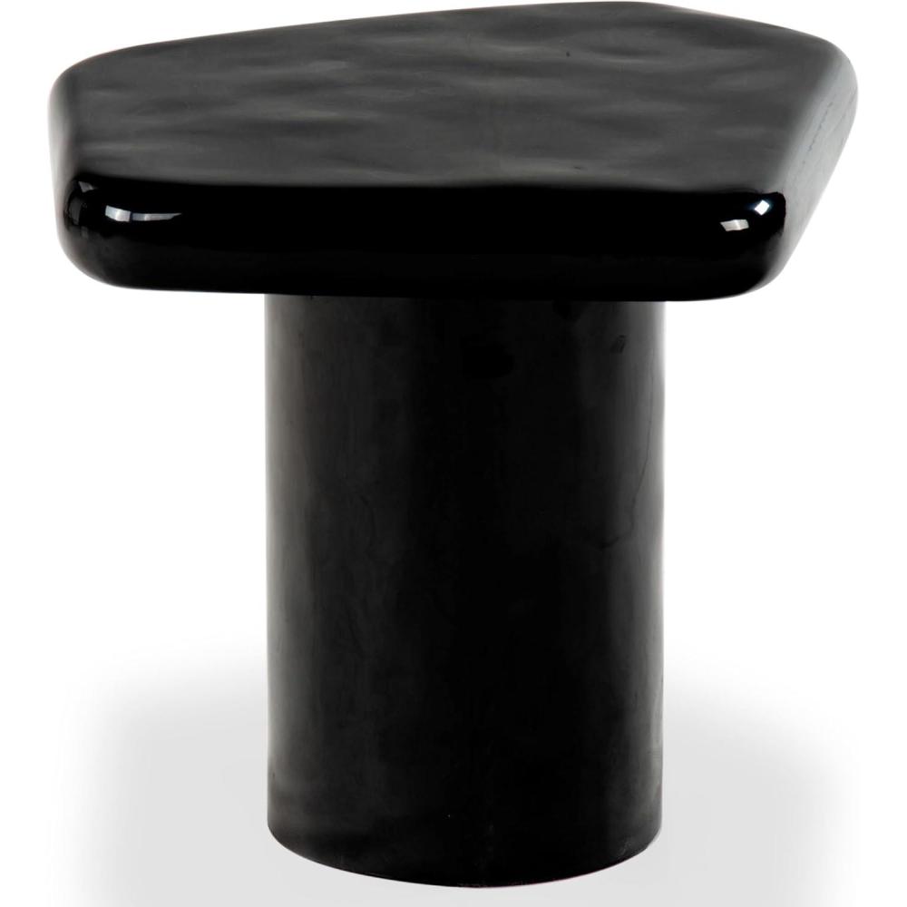 image:imageSAFAVIEH Couture Collection Rhianna White Concrete Accent Table Sculptural Side Table Modern Design SFV2608ABlack