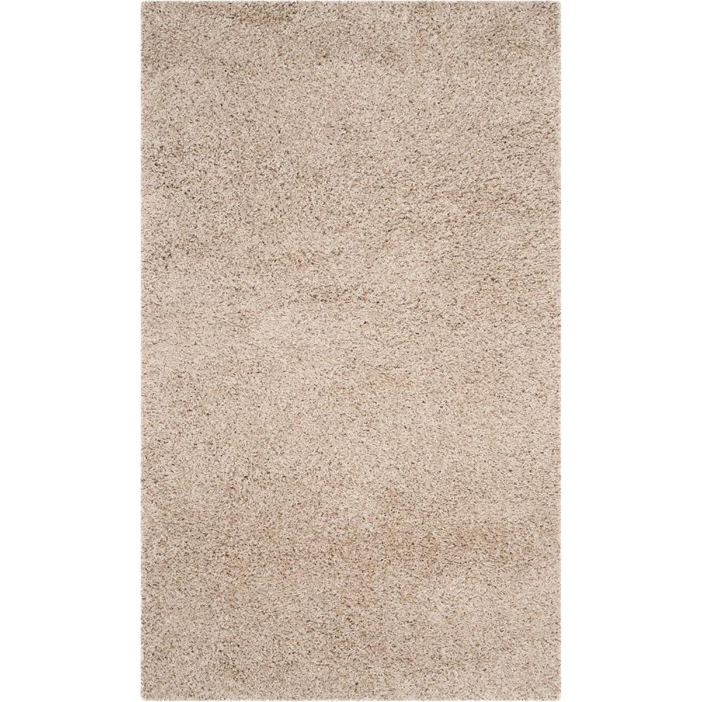 image:imageSAFAVIEH Laguna Shag Collection Area Rug 8 x 10 Sand Solid Design NonShedding amp Easy Care 2inch Thick Ideal for High Traffic Areas in Living Room Bedroom SGL303CSand