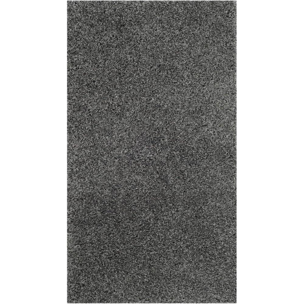 image:imageSAFAVIEH Laguna Shag Collection Area Rug  8 x 10 Sand Solid Design NonShedding amp Easy Care 2inch Thick Ideal for High Traffic Areas in Living Room Bedroom SGL303CDark Grey