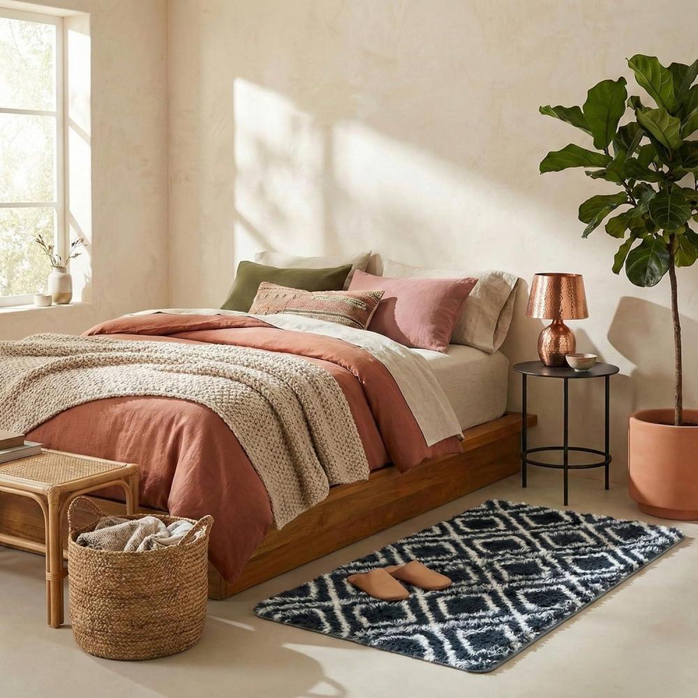 image:imageSAFAVIEH Rainbow Shag Collection Area Rug 8 x 10 Charcoal amp White Slip Resistant NonShedding amp Easy Care 16inch Thick Ideal for Living Room Bedroom Home Office Dining Space RBO102H8CharcoalWhite