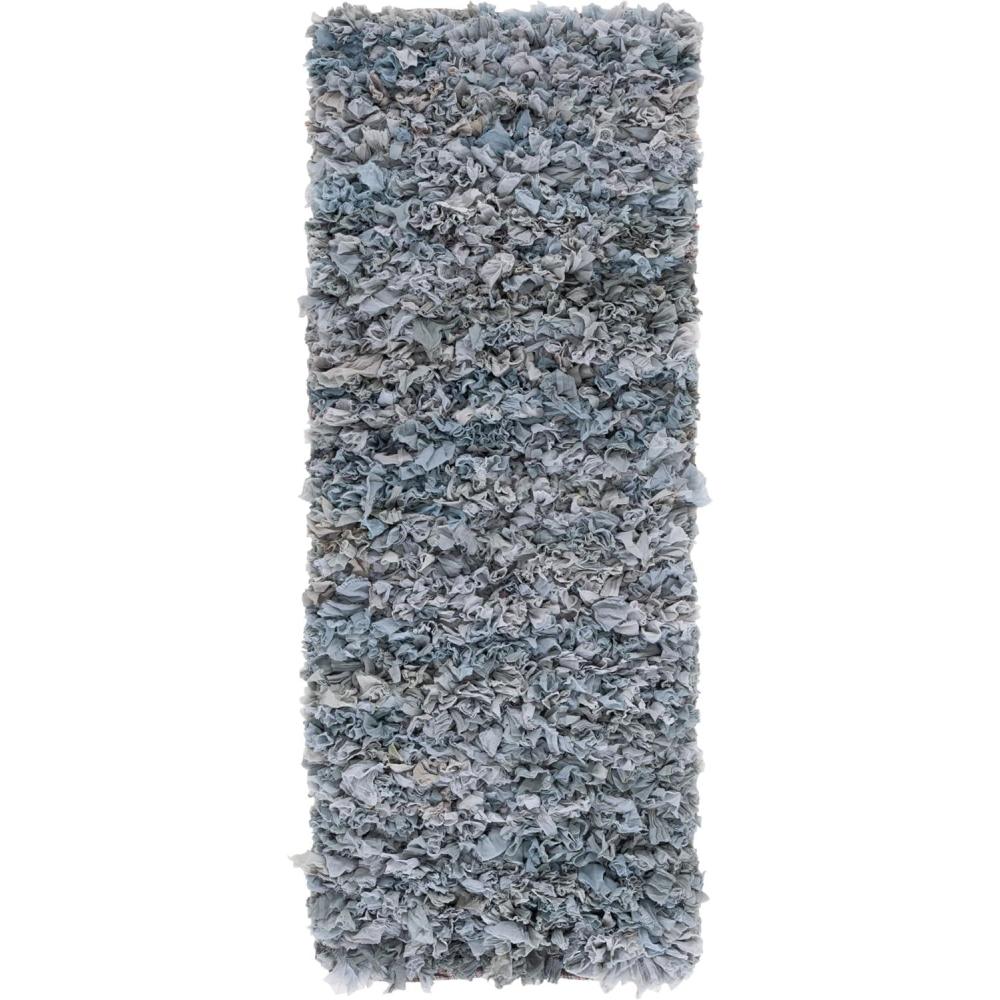 image:imageSAFAVIEH Rio Shag Collection Area Rug 5 x 8 Green amp Multi Handmade Decorative 35inch Thick Ideal for High Traffic Areas in Living Room Bedroom SG951ALight Grey