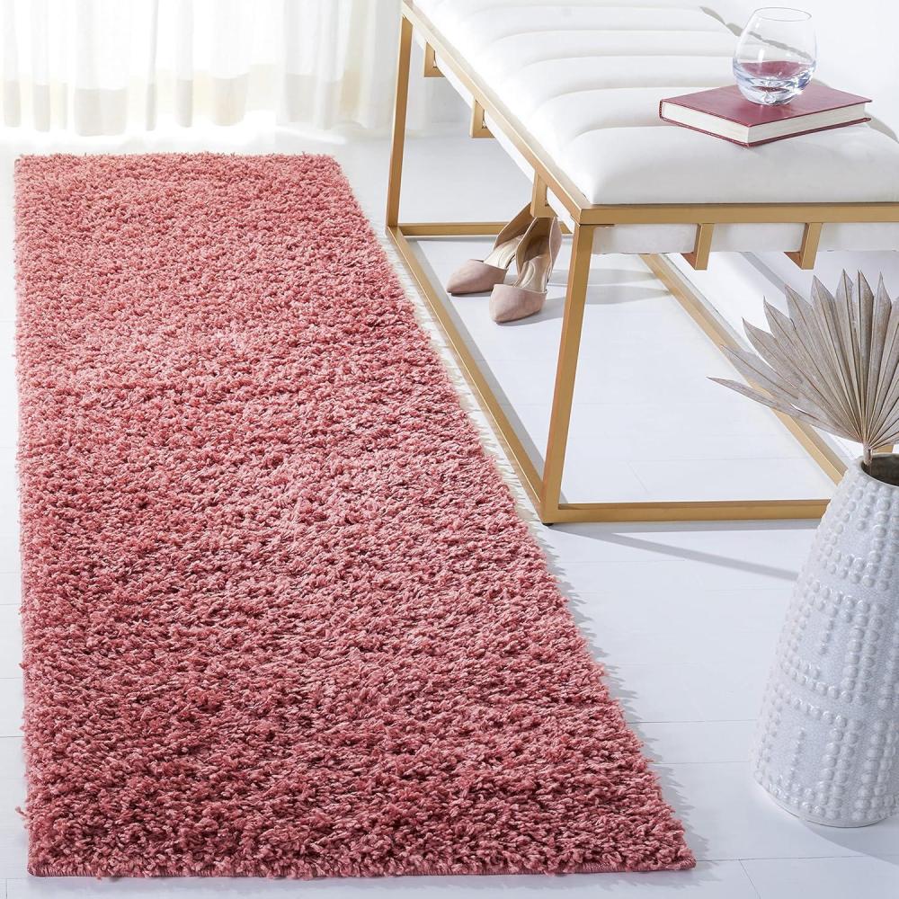 image:imageSAFAVIEH Venus Shag Collection Area Rug  53 x 76 Green NonShedding amp Easy Care 18inch Thick Ideal for High Traffic Areas in Living Room Bedroom VNS520YPink