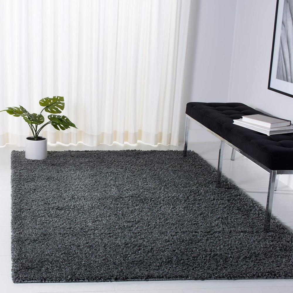 image:imageSAFAVIEH Venus Shag Collection Area Rug  53 x 76 Green NonShedding amp Easy Care 18inch Thick Ideal for High Traffic Areas in Living Room Bedroom VNS520YDark Grey