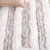 SAFAVIEH 9×12 Area Rug – Glory Shag Collection – Large – Ivory & Beige, Handmade, Plush Thick Pile, Ideal for Living Room, Bedroom, Dining Space (GRS103A)(Ivory/Beige)