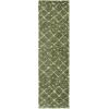 SAFAVIEH Area Rug 8×10 – Arizona Shag Collection – Large – Dark Grey & Ivory, Moroccan Boho Design, Non-Shedding & Easy to Clean, Plush Pile, Ideal for Living Room, Bedroom, Dining Space (ASG743G)(Green/Ivory)