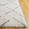 SAFAVIEH Area Rug 8×10 – Arizona Shag Collection – Large – Dark Grey & Ivory, Moroccan Boho Design, Non-Shedding & Easy to Clean, Plush Pile, Ideal for Living Room, Bedroom, Dining Space (ASG743G)(Ivory/Grey)