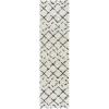 SAFAVIEH Area Rug 8×10 – Arizona Shag Collection – Large – Dark Grey & Ivory, Moroccan Boho Design, Non-Shedding & Easy to Clean, Plush Pile, Ideal for Living Room, Bedroom, Dining Space (ASG743G)(Ivory/Black)