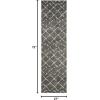 SAFAVIEH Area Rug 8×10 – Arizona Shag Collection – Large – Dark Grey & Ivory, Moroccan Boho Design, Non-Shedding & Easy to Clean, Plush Pile, Ideal for Living Room, Bedroom, Dining Space (ASG743G)(Brown/Ivory)