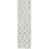 SAFAVIEH Area Rug 8×10 – Arizona Shag Collection – Large – Dark Grey & Ivory, Moroccan Boho Design, Non-Shedding & Easy to Clean, Plush Pile, Ideal for Living Room, Bedroom, Dining Space (ASG743G)(Ivory/Grey)