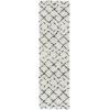 SAFAVIEH Area Rug 8×10 – Arizona Shag Collection – Large – Dark Grey & Ivory, Moroccan Boho Design, Non-Shedding & Easy to Clean, Plush Pile, Ideal for Living Room, Bedroom, Dining Space (ASG743G)(Ivory/Slate)