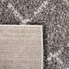 SAFAVIEH Area Rug 8×10 – Arizona Shag Collection – Large – Dark Grey & Ivory, Moroccan Boho Design, Non-Shedding & Easy to Clean, Plush Pile, Ideal for Living Room, Bedroom, Dining Space (ASG743G)(Brown/Ivory)