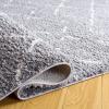 SAFAVIEH Area Rug 8×10 – Arizona Shag Collection – Large – Dark Grey & Ivory, Moroccan Boho Design, Non-Shedding & Easy to Clean, Plush Pile, Ideal for Living Room, Bedroom, Dining Space (ASG743G)(Dark Grey/Ivory)
