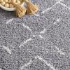 SAFAVIEH Area Rug 8×10 – Arizona Shag Collection – Large – Dark Grey & Ivory, Moroccan Boho Design, Non-Shedding & Easy to Clean, Plush Pile, Ideal for Living Room, Bedroom, Dining Space (ASG743G)(Dark Grey/Ivory)