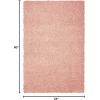 SAFAVIEH Area Rug 8×10 – August Shag Collection – Large – Beige, Solid Pattern, Non-Shedding & Easy Cleaning, Plush Thick Pile, Ideal for Living Room, Bedroom, Dining Space (AUG200D)(Rose)