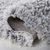 SAFAVIEH Area Rug 8×10 – August Shag Collection – Large – Beige, Solid Pattern, Non-Shedding & Easy Cleaning, Plush Thick Pile, Ideal for Living Room, Bedroom, Dining Space (AUG200D)(Silver)