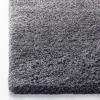 SAFAVIEH Area Rug 8×10 – Fontana Shag Collection – Large – Grey, Solid Pattern, Non-Shedding & Easy Cleaning, Ultra Plush Thick Pile, Ideal for Living Room, Bedroom, Dining Space (FNT800F)(Silver)